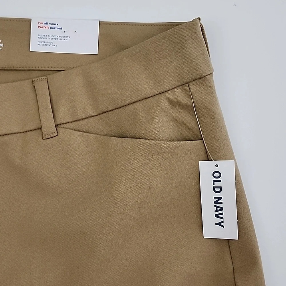 Old Navy Women's Pixie Skinny High-Rise Ankle Pant Tan Never Fade Size 16 - Picture 10 of 14
